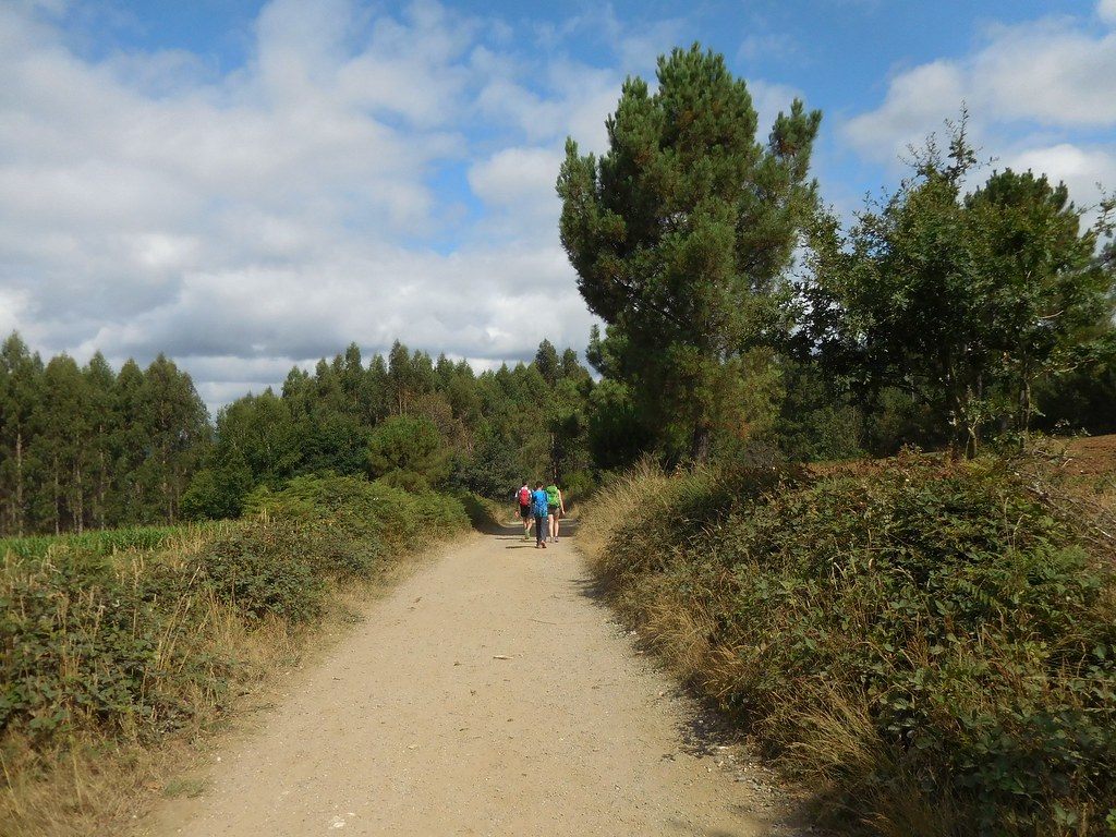 Pèlerins sur le chemin de Saint-Jacques-de-Compostelle